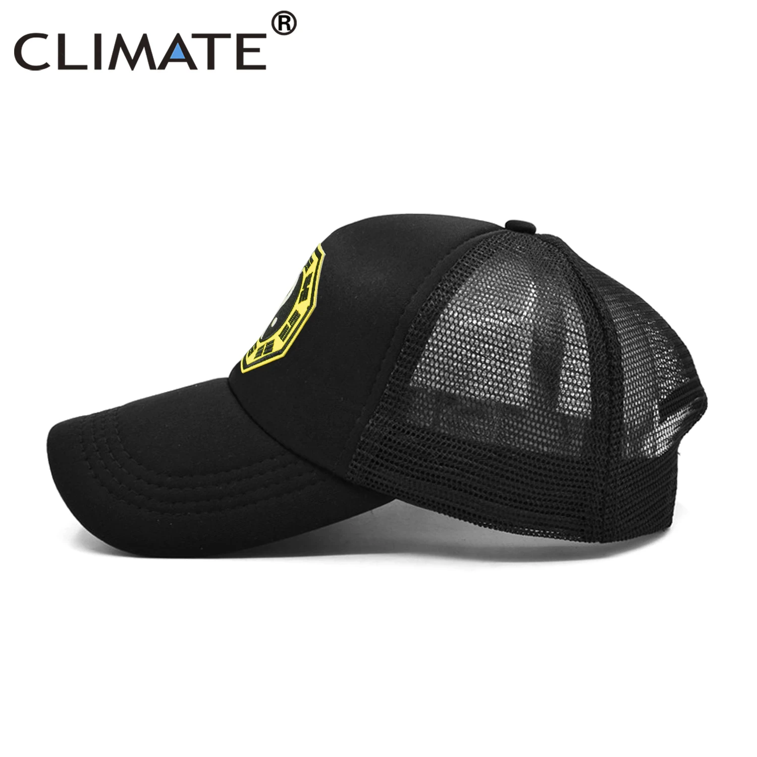 Колпачок CLIMATE Tai Chi Wushu для китайского мужчины черная крутая Кепка-тракер дышащая