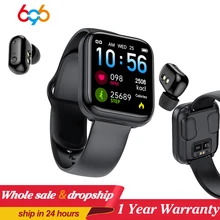 Smart Watch X5 TWS Bluetooth Headset Wireless Earphones Two in one 1.54inch Call Music Sport Band Smartwatch For Android IOS