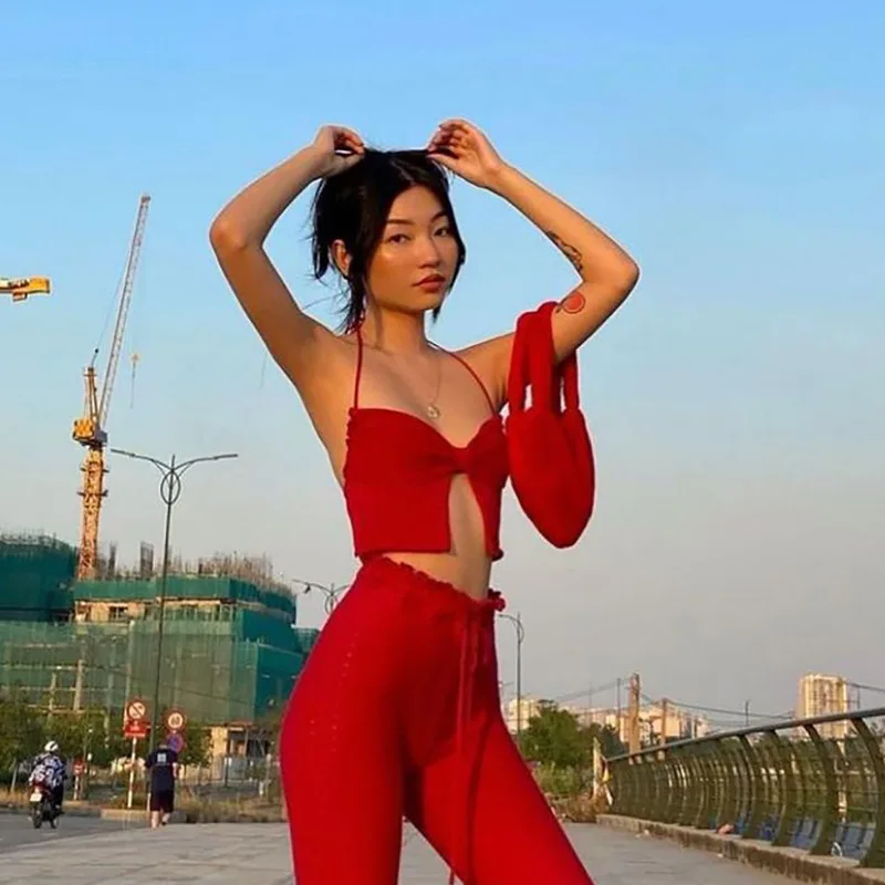 

Sexy Backless Tanks Camis Traf Women's Blouse Corset Top Woman Tops Summer Aesthetic Clothes for Girls Harajuku Crop Female Tube