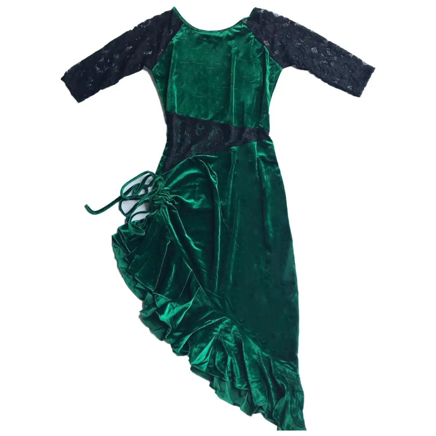 2020 бархатный латинский танец платье для женщин сальса Латинский конкурс платья