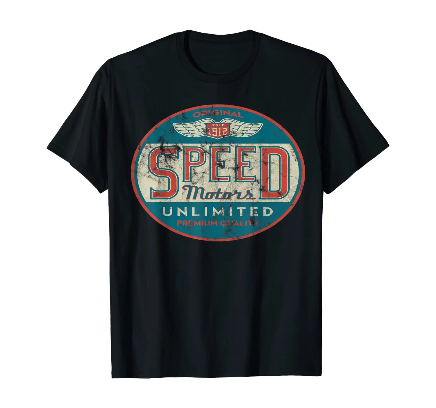 

Vintage Speed Motor Tshirt (distressed shirts women & men)