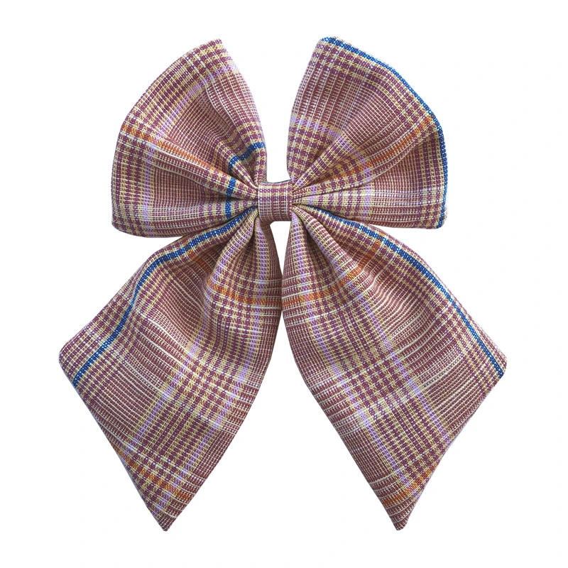 Vintage Plaid-165 Из хлопка и льна, банты, бутик волосы бант Заколки для волос в морском стиле лук заколки для волос для девочек Для женщин аксессуары для волос Головные уборы - Цвет: Vintage Plaid-165