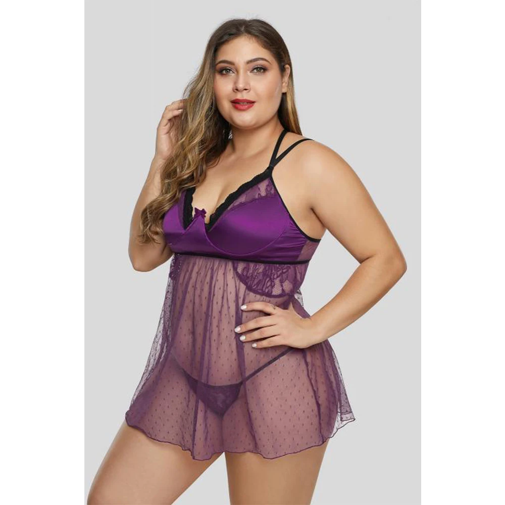 XL-5XL размера плюс Сексуальное Женское Белье Порно Babydoll эротическая одежда для сна