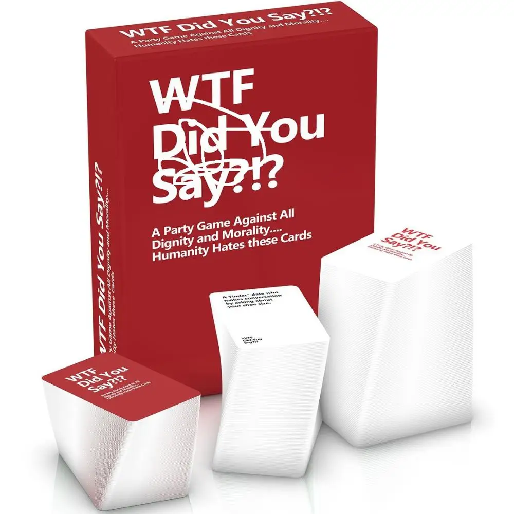 WTF вы говорите английская версия горячей карточной игры анти человеческие карты