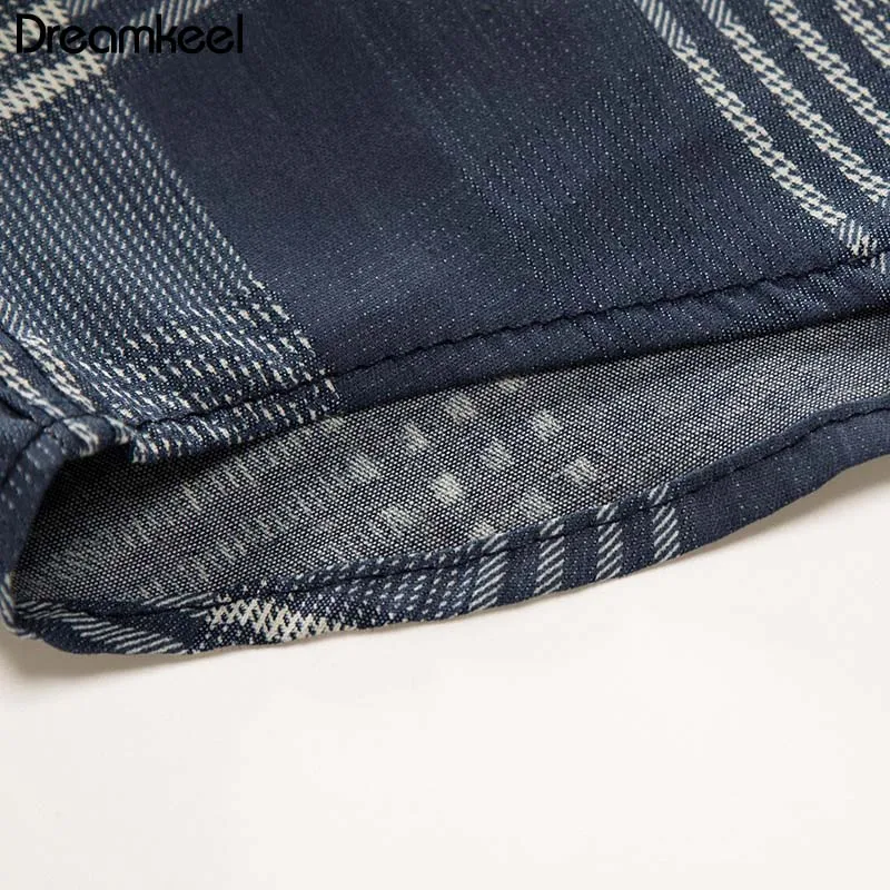 Мужская джинсовая Повседневная рубашка с длинным рукавом брендовая одежда