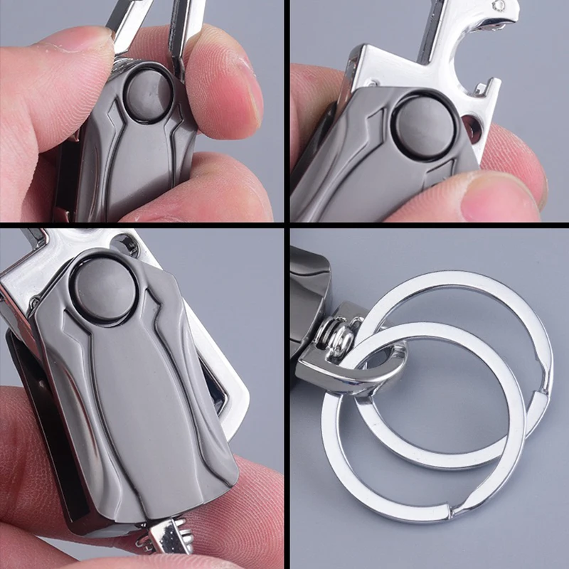 

Car Metal Car Logo Key Chain Fashion Zinc Alloy Key Ring car Keychain Bottle Opener for alfa romeo 159 156 147 giulia accessorie