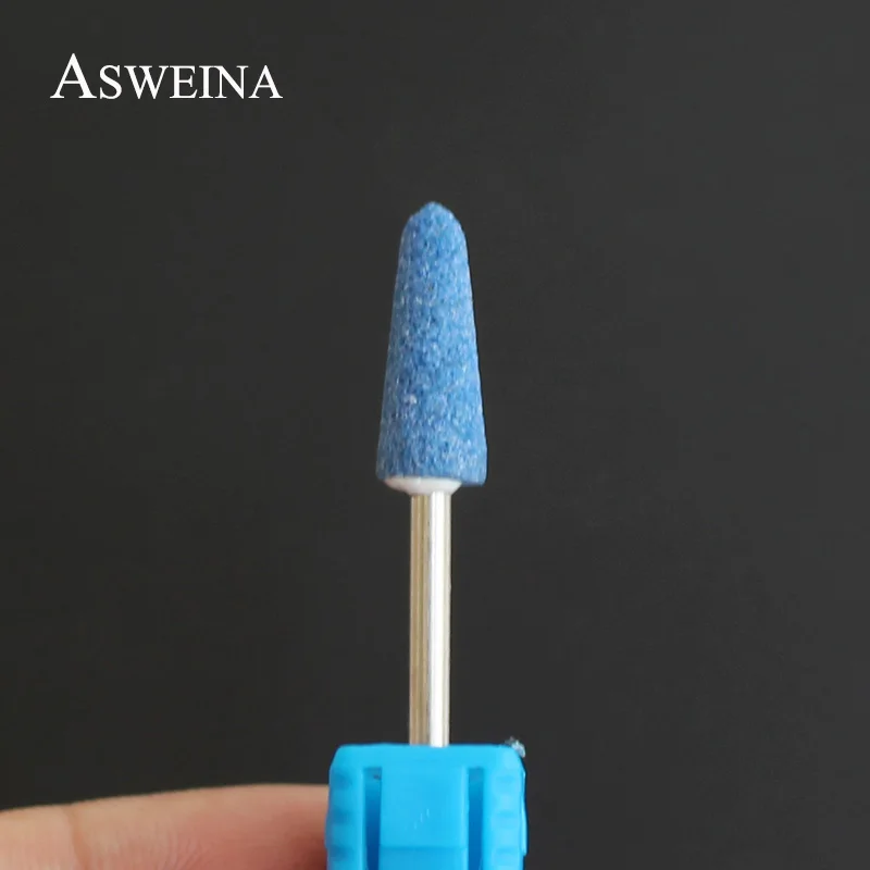 Синие керамические сверла для ногтей ASWEINA роторные корундовые аппарат маникюра