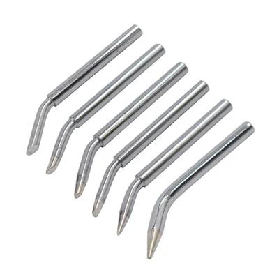 6pcs tip 60 Вт Электрический паяльник Автоматическая подача олова пистолетный паяльник стационарный паяльник пинцет с кончиком сварочный провод ремонтный Инструмент 110 в 2 - Цвет: 6pcs tip