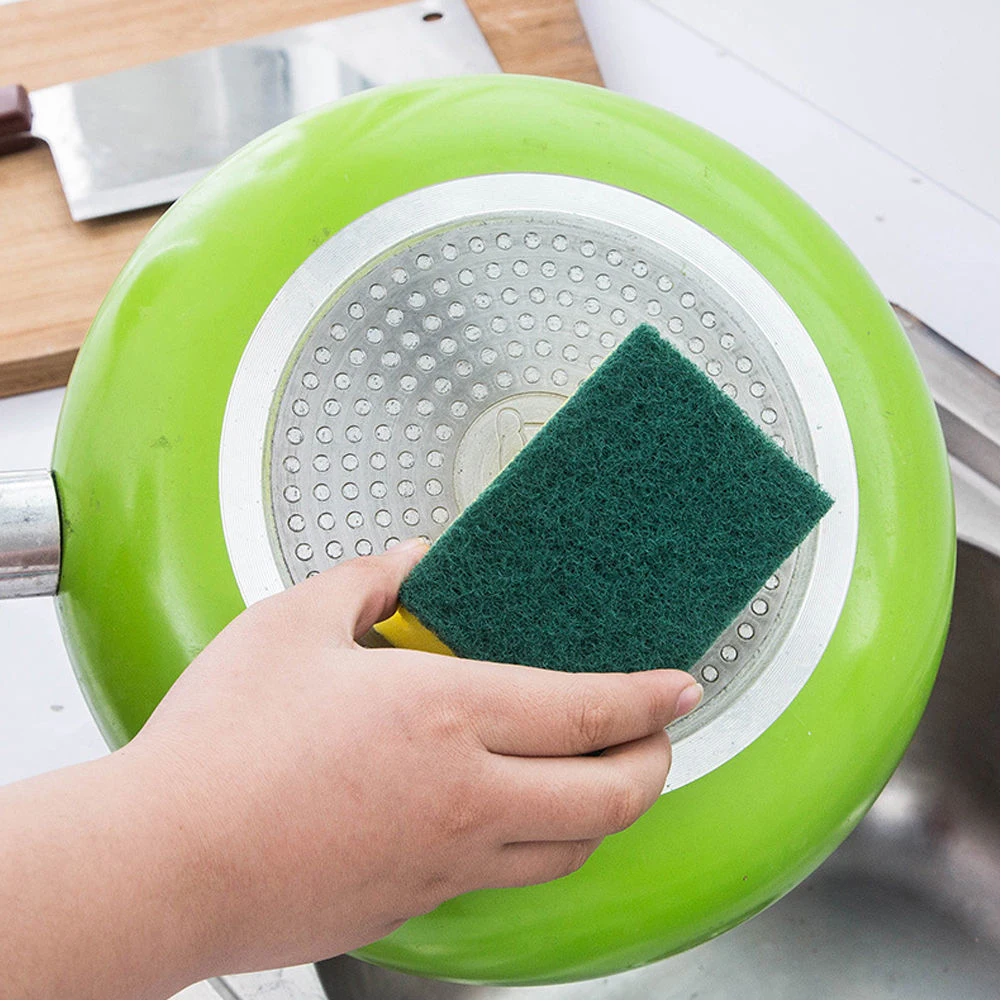 

5pcs Washing Reusable Oil Remove Home Double Sided Kitchen Soft Scouring Water Absorb Cleaning Sponge
