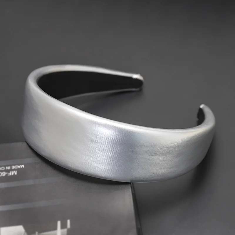 Обруч для волос из ПУ кожи Женский Модный ободок ручной работы аксессуары |