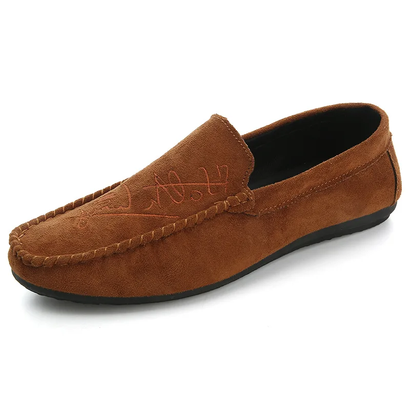 1 pair Большие размеры 39-44; мягкие удобные мужские лоферы для отдыха; парусиновая Классическая обувь на плоской подошве для вождения; лаконичные туфли без застежки в стиле ретро; 2 пары - Цвет: 1 pair