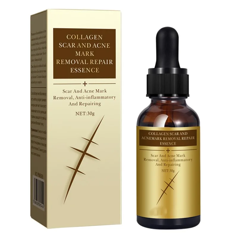

30ml Collagen Skin Essence Face Serum Acne Mark Removal Smooth Print Pigmentation Corrector Skin Care