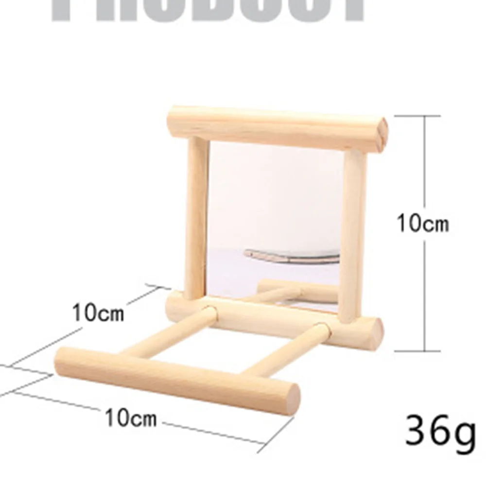 

Bird Mirror With Perch, Bird Perch Mirror Toy Stand Bird Toy For Parrot Parakeets Cockatiels Cage