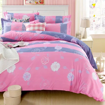 

Cotton wool four-piece three-piece bedding quilt cover pillowcase bed sheet