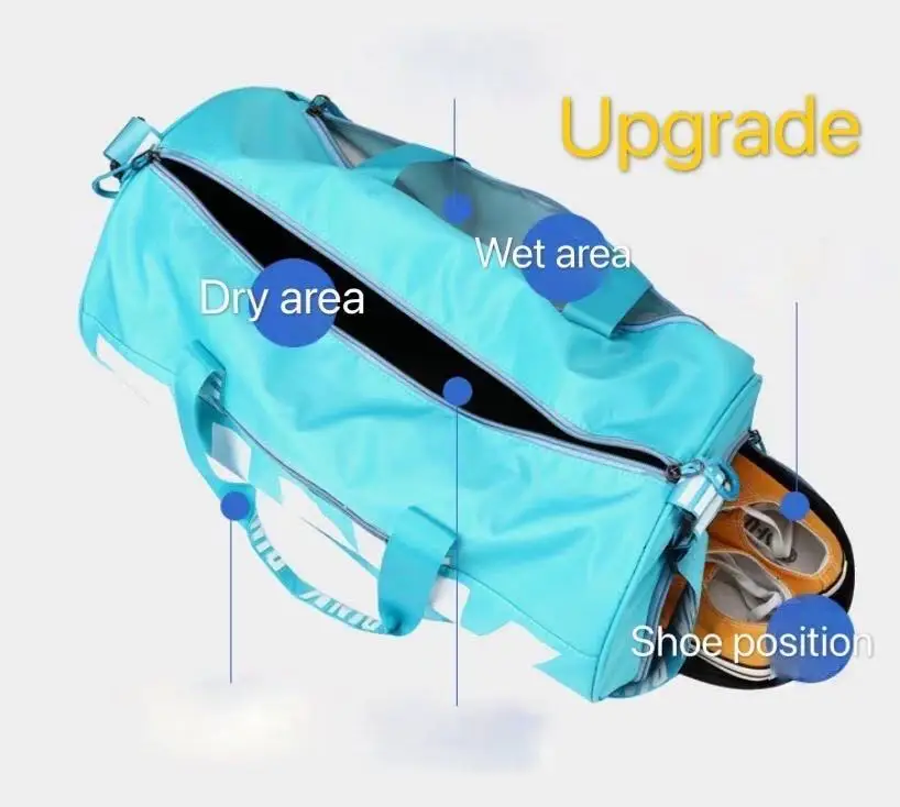 

Women Pink Travel Bag Female Fitness Training Duffle Bag For Trip Large Capacity Waterproof Gym Sport Bag