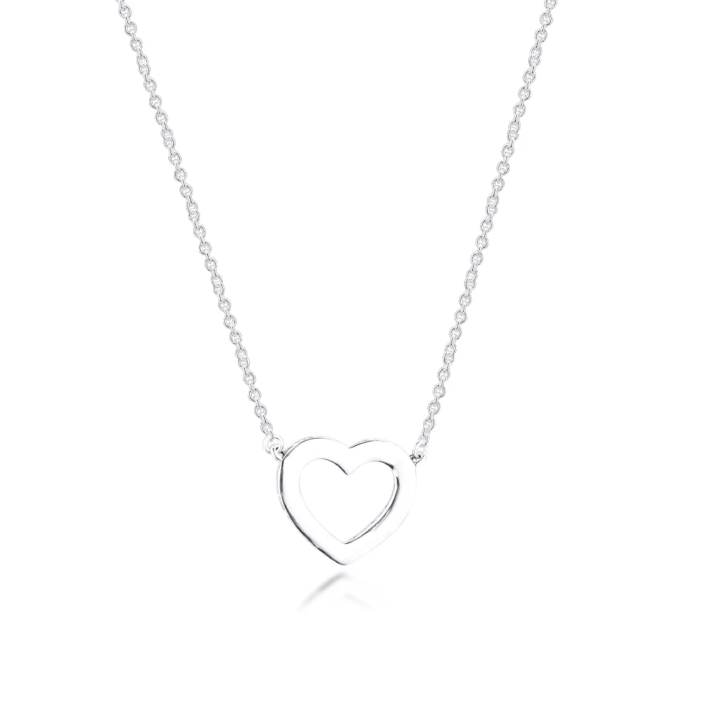 Ожерелье с подвеской в виде сердца из стерлингового серебра 925 пробы Largos De Moda