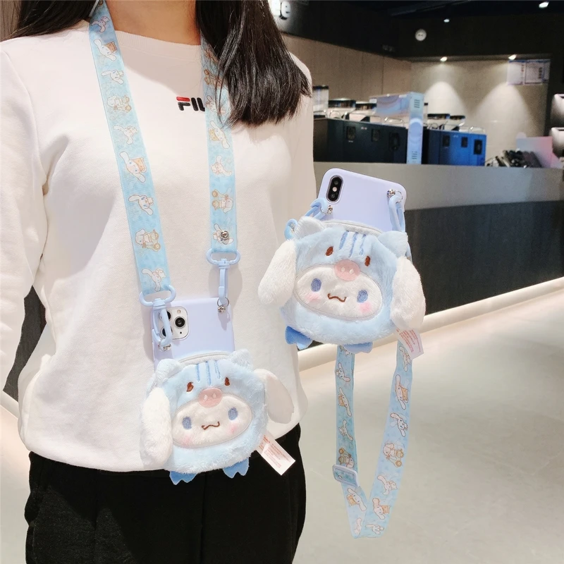 

Case for iPhone 12 pro max phone iP 11 cute fluffy dog coin pocket iP XS Max XR cover 6s+ 7/8 plus shell anime bag winter SE2020