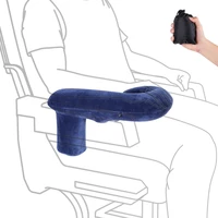 travel airplane armrest pillow inflatable travel pillow comfortable armrest extender washable super soft slipcover portable