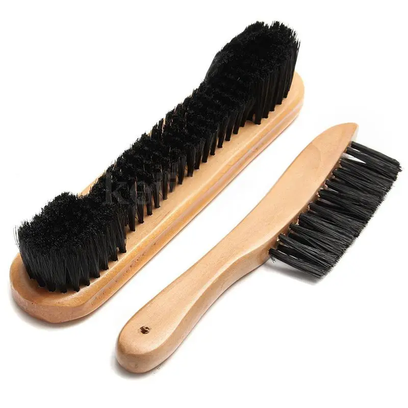 

2Pcs Pool Snooker Billiard Table Brush Horsehair Rail Wooden Handle 9" Tool