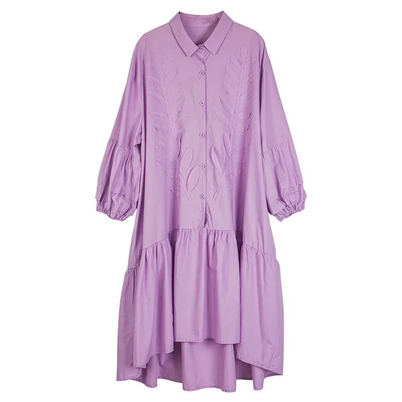 Vestido holgado de algodón para mujer, ropa informal a la moda para playa y trabajo, color blanco, 2021