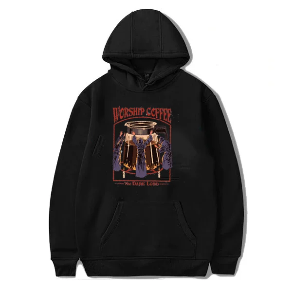 

2021 Unisex Satan Cotton Hoodies Demon Death Scary Evil Hip Hop Satanism Grim Reaper Evil Sweatshirt Psychedelic Horror Hoodie