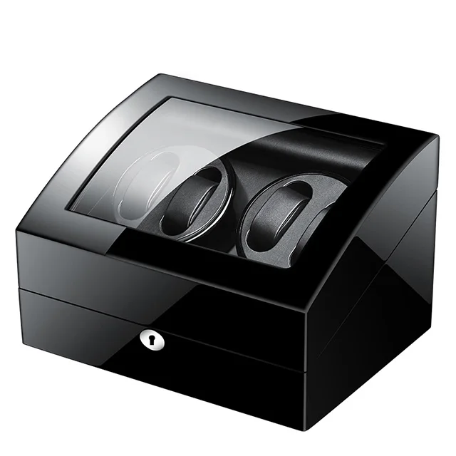 4 автоматические часы Winder Box коллекция дисплей бесшумный двигатель