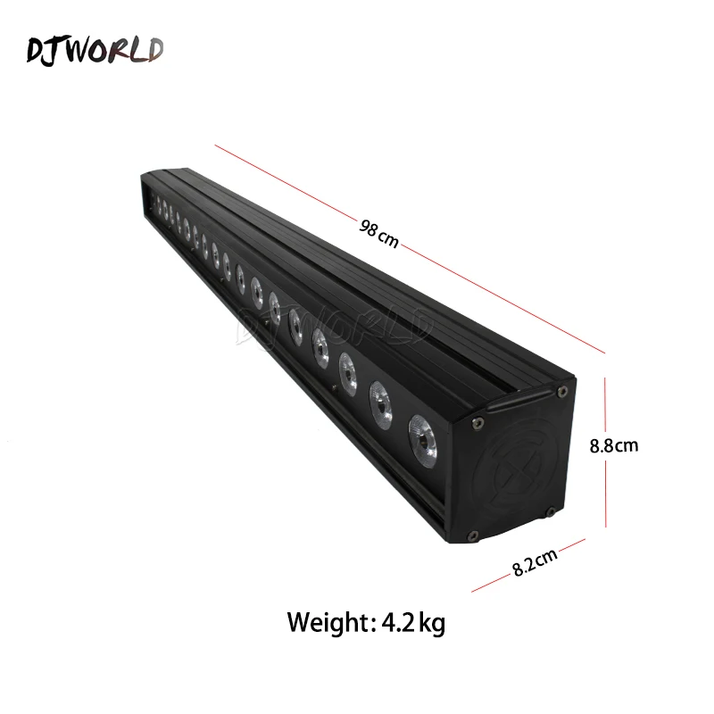 Светодиодный светильник Wash Wall Light18x18W RGBWA + UV 6in1 Освещение сцены управление лошадью