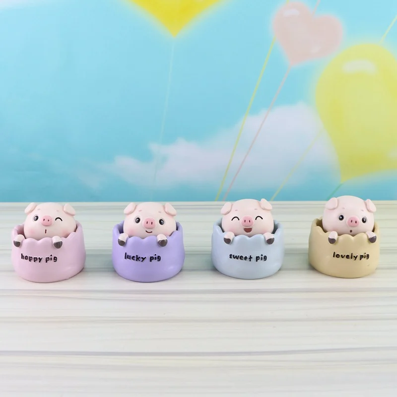 900 Meng свинья неваляшка смолы персональная Автомобильная украшения ремесла