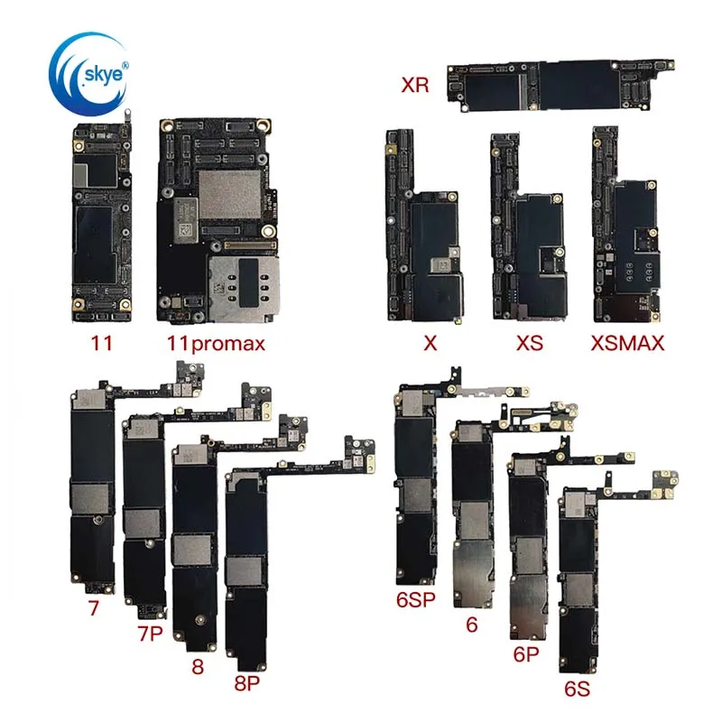 

Complete Bad Motherboard For iPhone 11Promax 11Pro Xsmax XR XS 8P 8G 7P 7G 6sp 6P 6G Logic Board Power Off Repair Practice