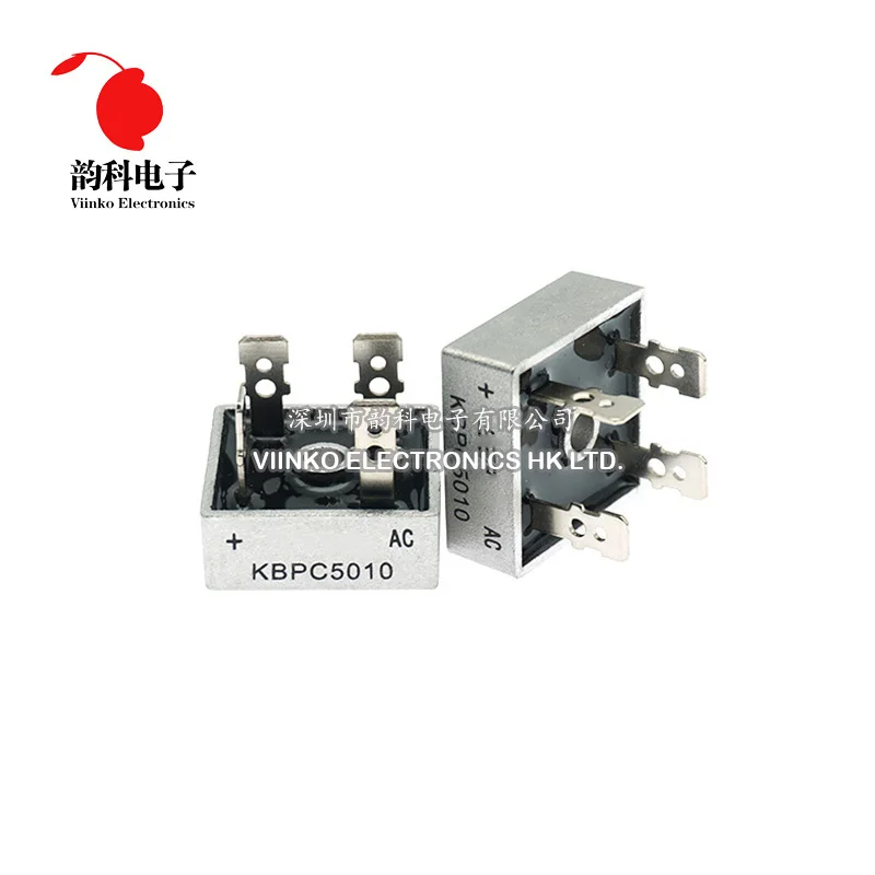 2 шт. KBPC5010 50A 1000 В диодный мост выпрямителя kbpc5010