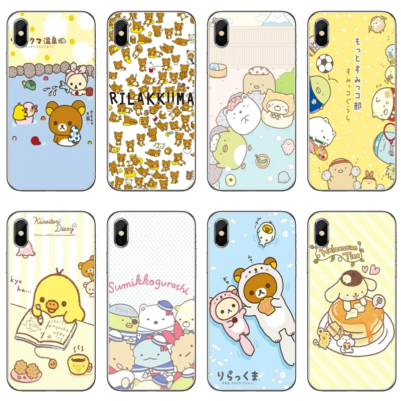 Мягкий прозрачный чехол sumikko gurashi Rilakkuma для Xiaomi Redmi Note 7 6 6A 5A 4 4A 3 pro S2 5 plus 4x Pocophone