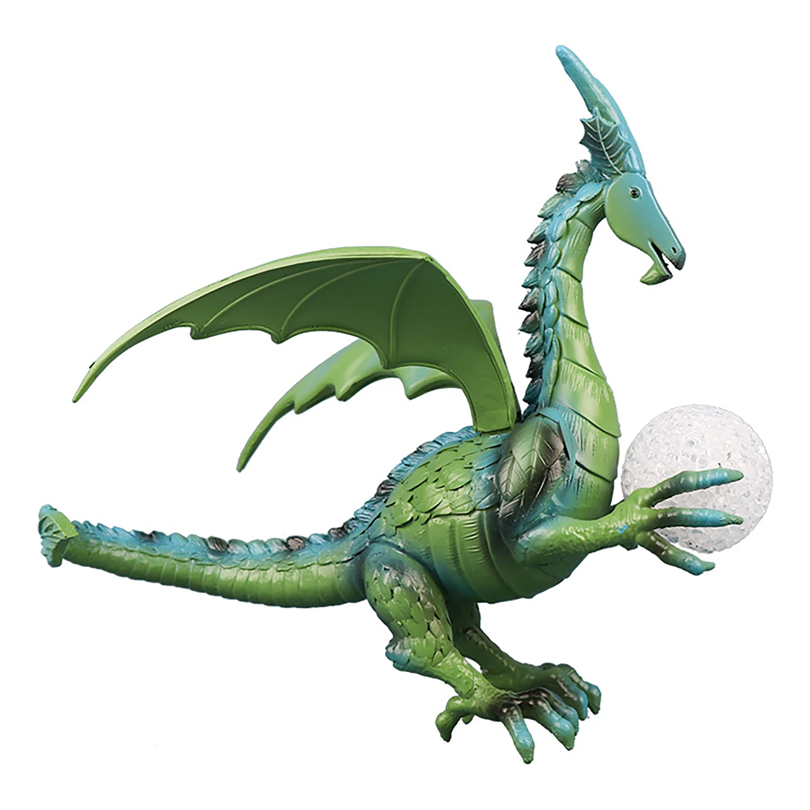 

Ремесленная скульптура, подарок, Статуя Дракона, зеленый домашний декор, двор, удача со светодиодной жемчужиной, уличный садовый настольный...