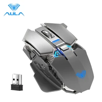 aula sc300 2 4g wireless mouse rechargeable usb charging mouse ergonomic optics suitable for desktop laptop