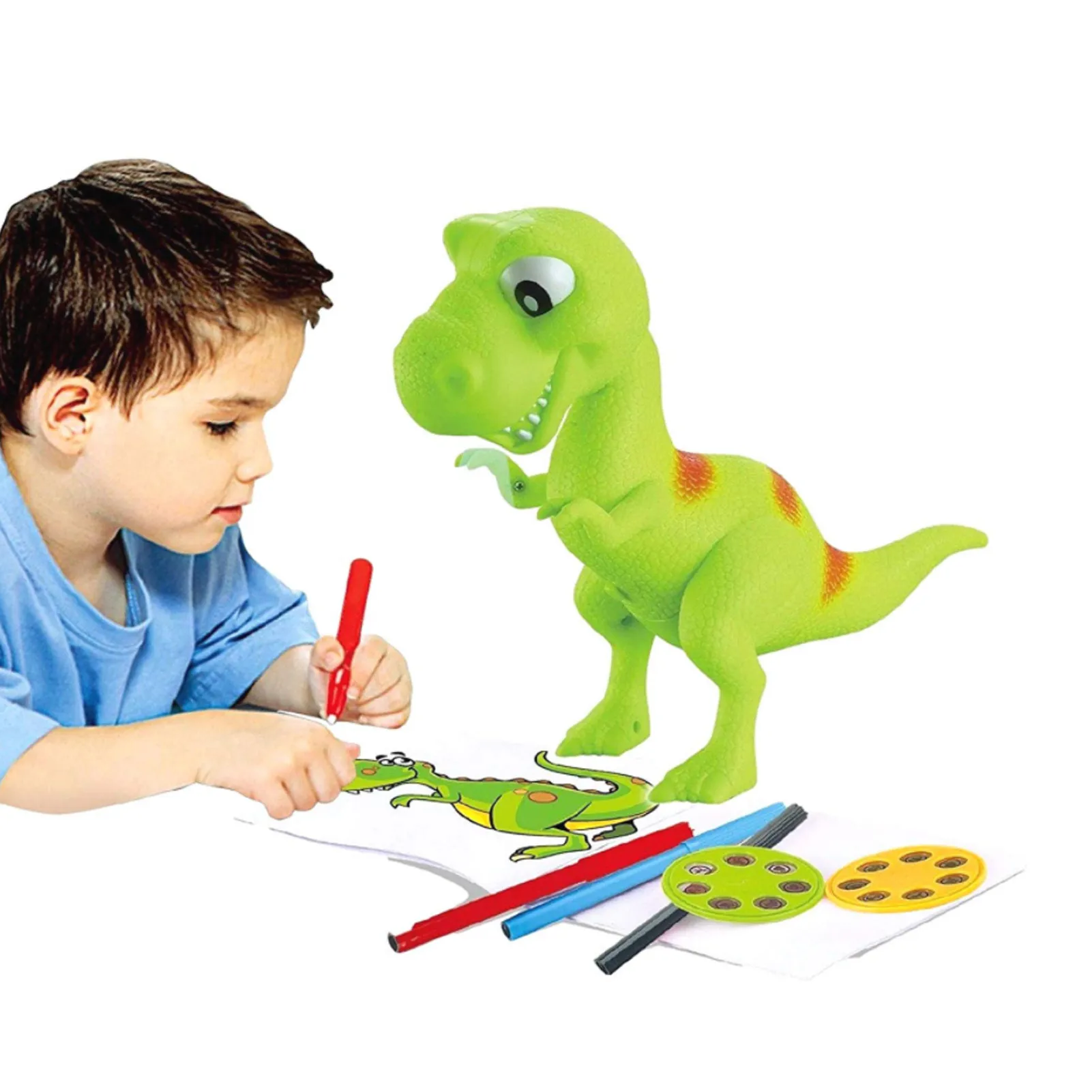 Drawing Projector Toys for Children Crown Projection Painting Machine Plastic Kids Educational Toy Creative Game Boys Gift | Игрушки и