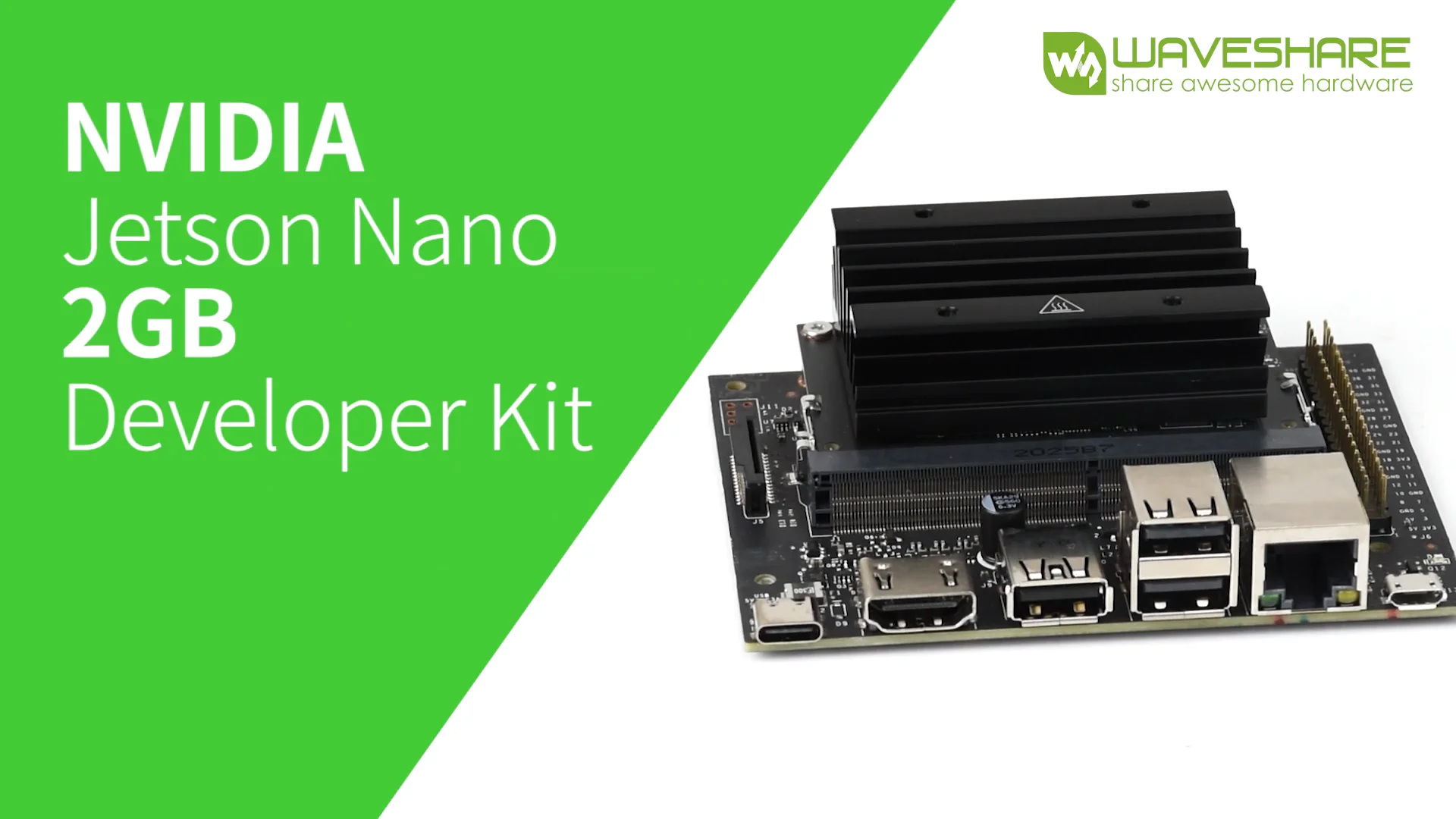 

NVIDIA Jetson Nano 2GB (Type C) Display Kit Suitable for Robotics Learning