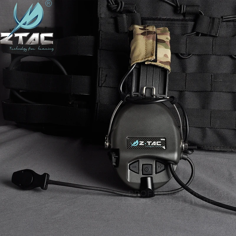 Z-TAC zSordin тактические наушники для охоты Softair шумоподавление zPeltor гарнитура для съемки подходит PTT Z111 FG черный пустынный