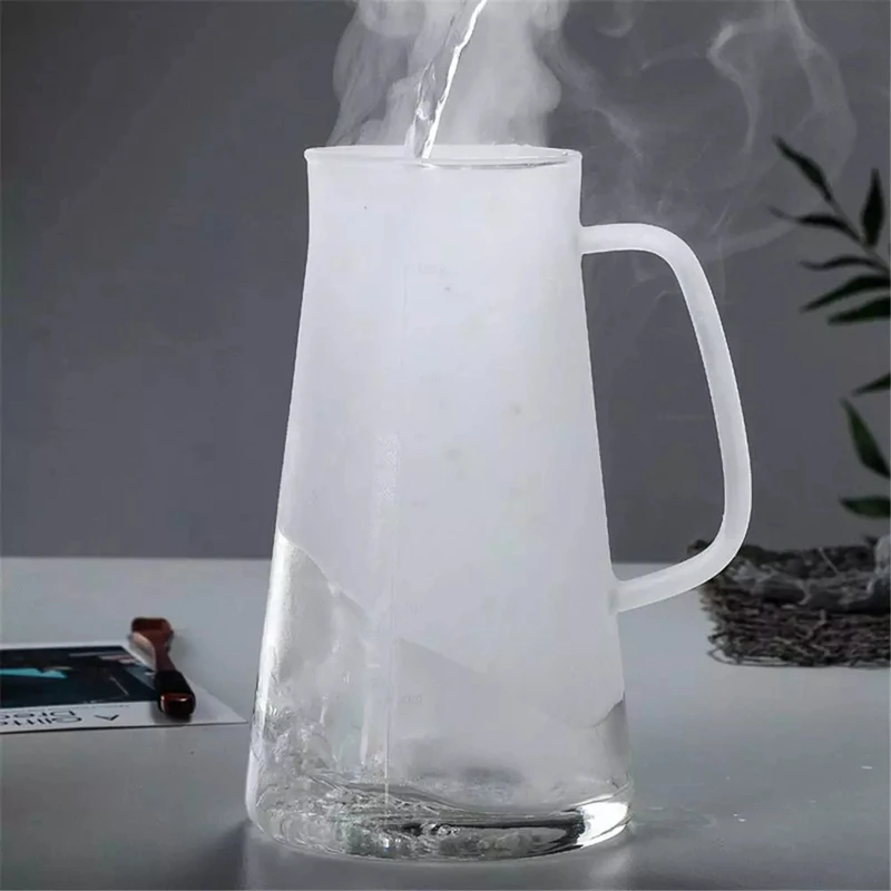 

Glass Coffee Maker Hot & Cold Dual-Function Coffee Maker Cold Extract Ice Brewed Water Bottle Non-Rust Filter Coffee Pot