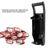 16oz can crushers bottle opener wall mounted hand push soda beer smasher grip handle bottle crushing for recycling black