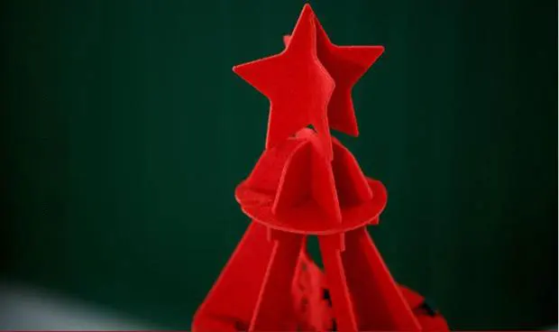 45*30 см полый Дизайн войлочная ткань DIY Рождественская елка Висячие колокольчики носки с дизайном «звёзды» новогодние вечерние Креативные украшения для дома подарок