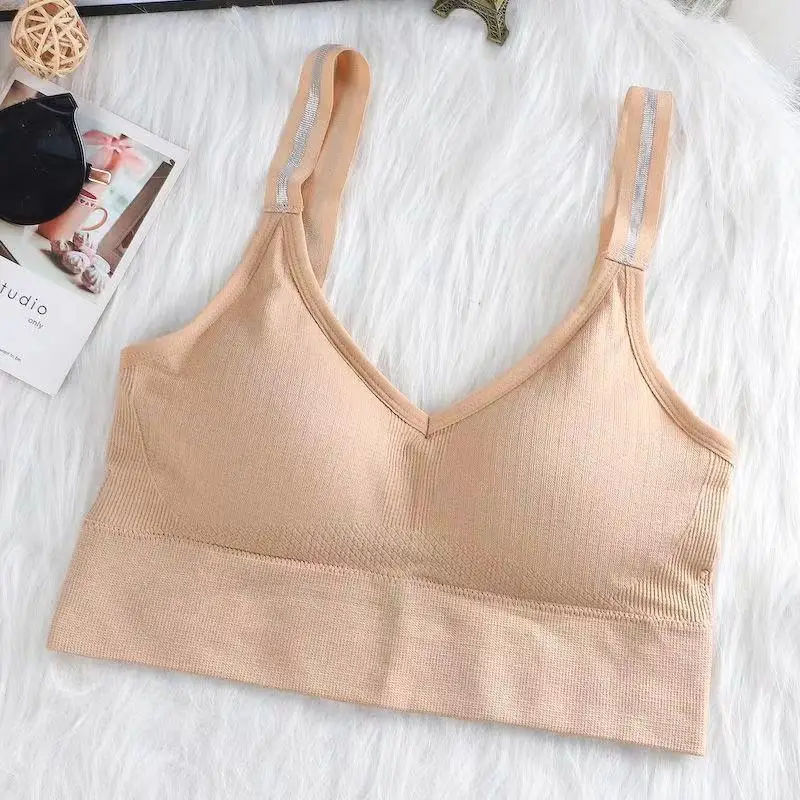 Спортивные топы-трубы женское сексуальное нижнее белье пуш-ап без рукавов