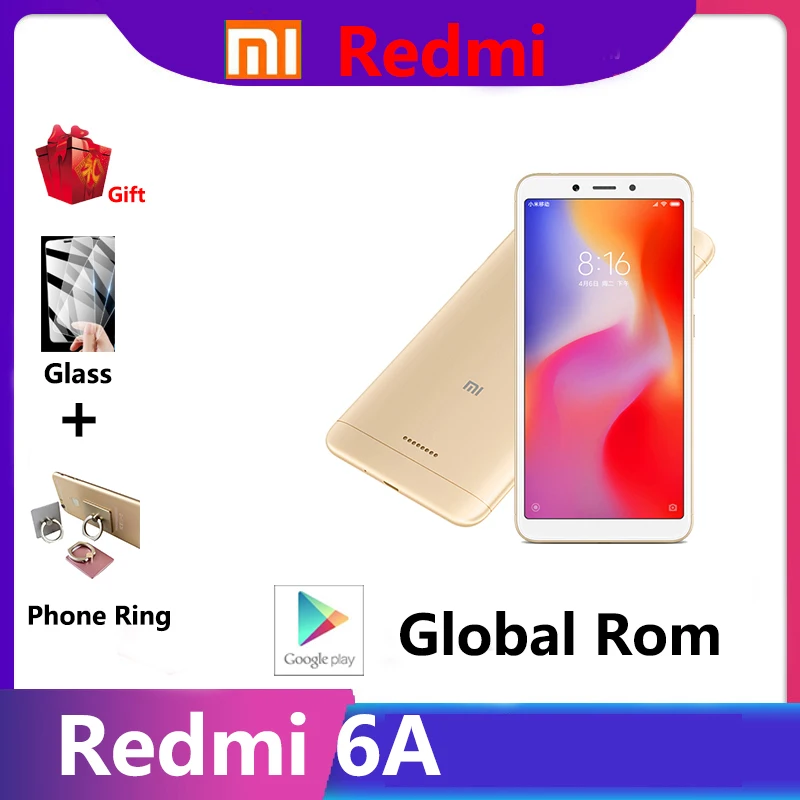 

Xiaomi Redmi 6a global rom 3GB 32GB 5.45'' Full Screen Helio A22 Processor phone redmi 6 / note5 / 5A