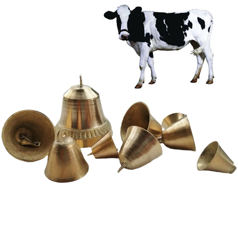 

Livestock Pet Tracker Cow Horse Sheep Grazing Copper Bells Cattle Farm Animal Extra Loud Bronze Handmade