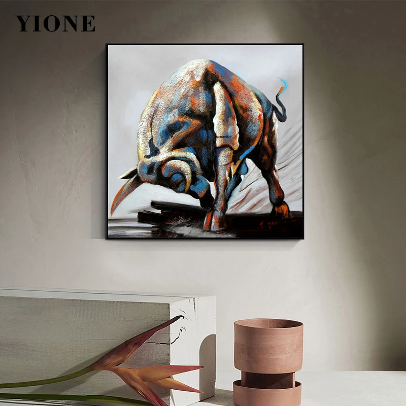 

Elephant Rhino Boar Oil Paintings Abstract Graffiti Wild Animal Canvas Poster Wall Art Print Pictures for Living Room Home Decor