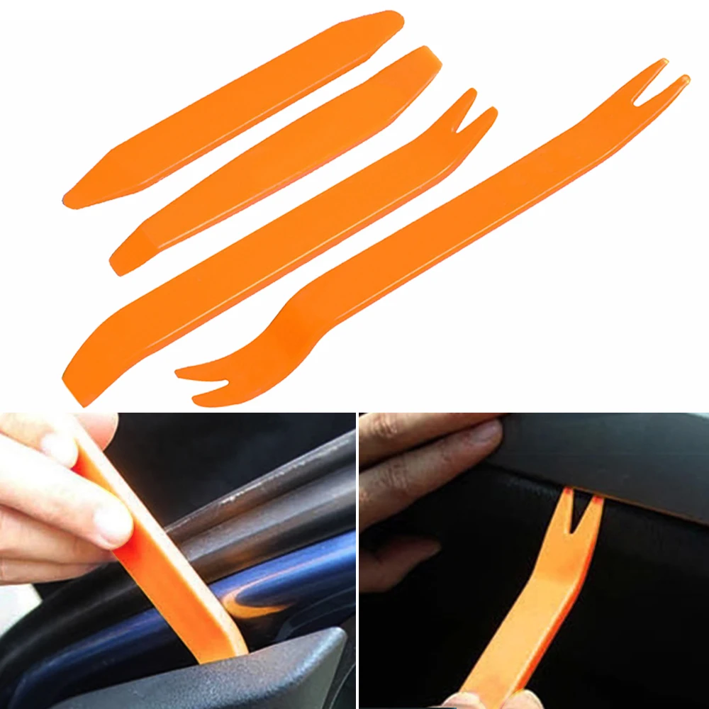 

Auto Car Radio Panel Door Clip Panel Trim Dash Audio Removal Installer Pry Kit Repair Tool Pry Tool 4 Pcs Hand Tools