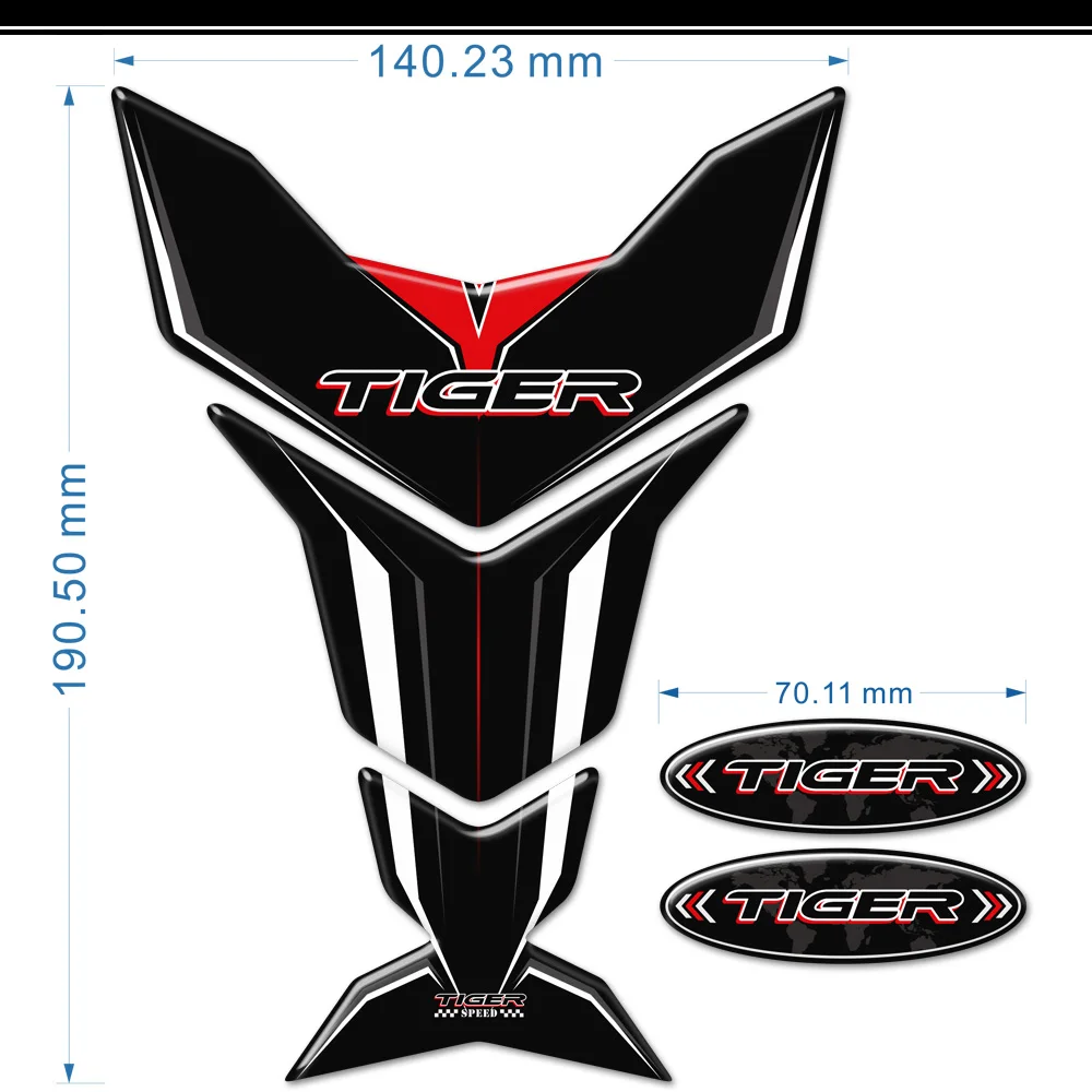 

Stickers For Triumph TIGER 800 900 1200 1050 Tank Pad Helmet Trunk Luggage Aluminum Cases Adventure Protector Fairing Windshield