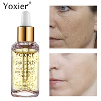 face primer anti wrinkle gold serum shrinking lift pore primer anti aging whitening brighten hyaluronic acid makeup15ml