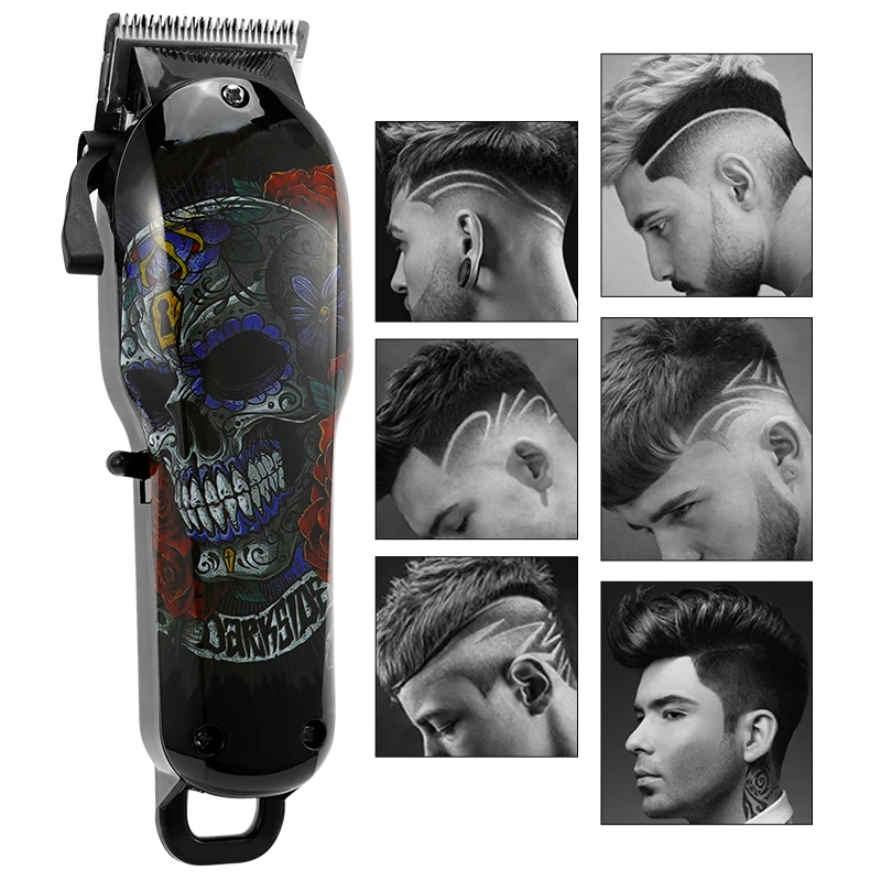 Wireless Salon Hair Clipper Professional Hair Trimmer Men Electric Powerful Motor Barber Hair Cutting Machine Lithium Battery