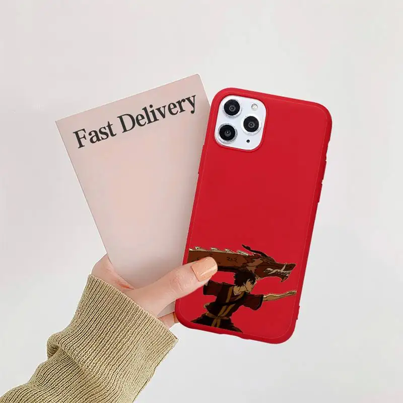 

Avatar the Last Airbender Phone Case Candy Color Red for iPhone 11 12 pro XS MAX 8 7 6 6S Plus X 5S SE 2020 XR
