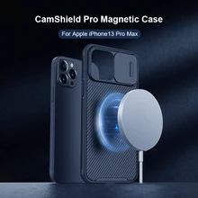 For IPhone 13 Pro Case Nillkin Slide Protect Lens Protection Camera Cover for IPhone 13 Mini / 13 Pro Max Work on MagSafe