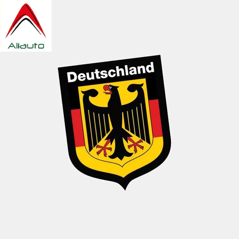 

Aliauto Personality Creative Car Sticker German Shield Deutschland Flag Waterproof Sunscreen Anti-UV Decal Accessories,10cm*8cm
